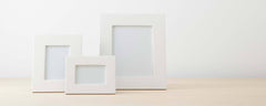 white lacquer picture frame collection