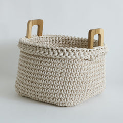 cotton rope square basket