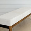 hemp kilim & oak bench 60"