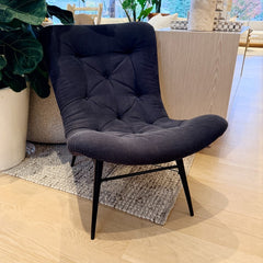 vintage black lounge chair