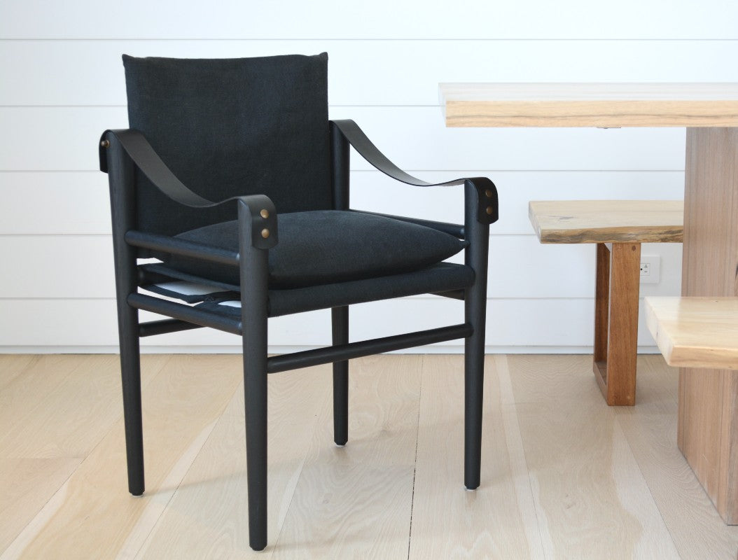 the montauk dining chair, black