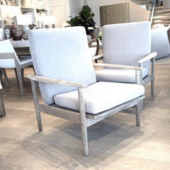 vintage pair of weathered oak armchairs