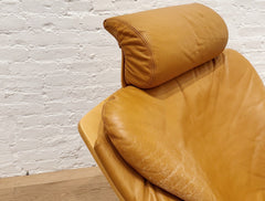 vintage european leather chair