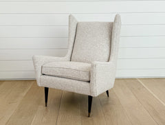 vintage modern wingback chair