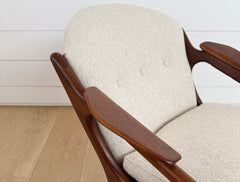 vintage teak pearsall chair