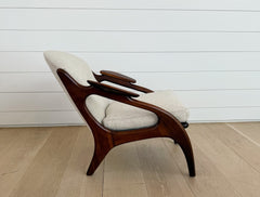 vintage teak pearsall chair