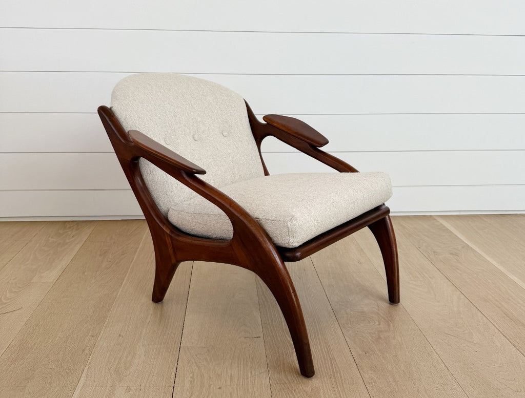 vintage teak pearsall chair