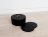 resin black coaster set with box