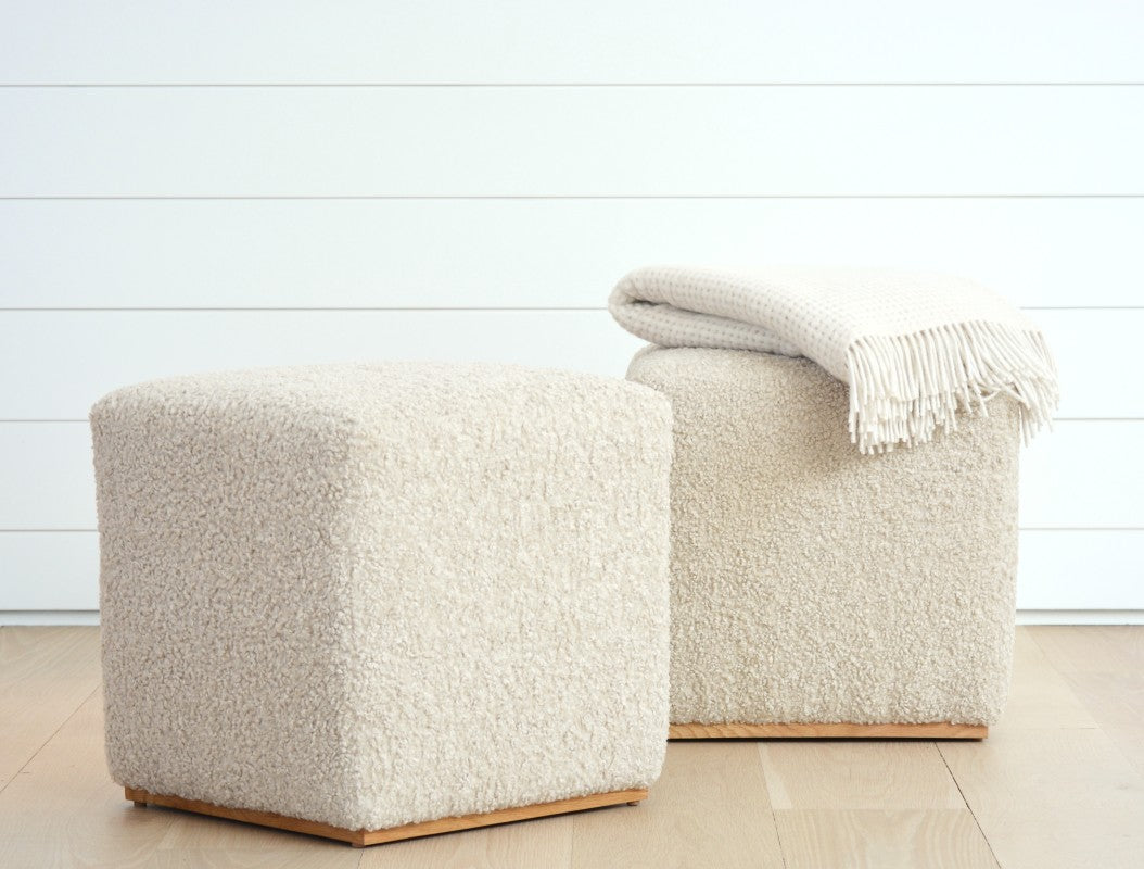 the homenature halsey ottoman in fozzie linen