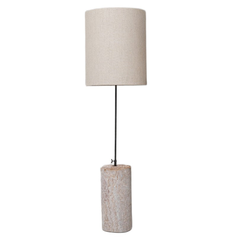 vintage marble and metal floor lamp