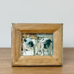 pine and silver light picture frame collection