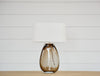 wells beige glass table lamp