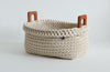 cotton rope short rectangular basket