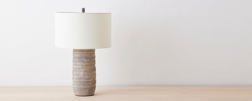 rockport grey table lamp