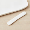 resin serving board with spreader small, white