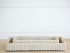 faux wicker tray, small