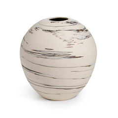beachstone round vase