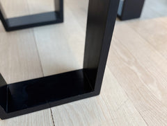 vintage pair of art deco end tables