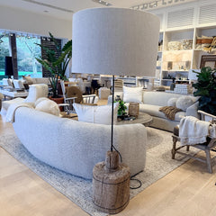 vintage wood floor lamp