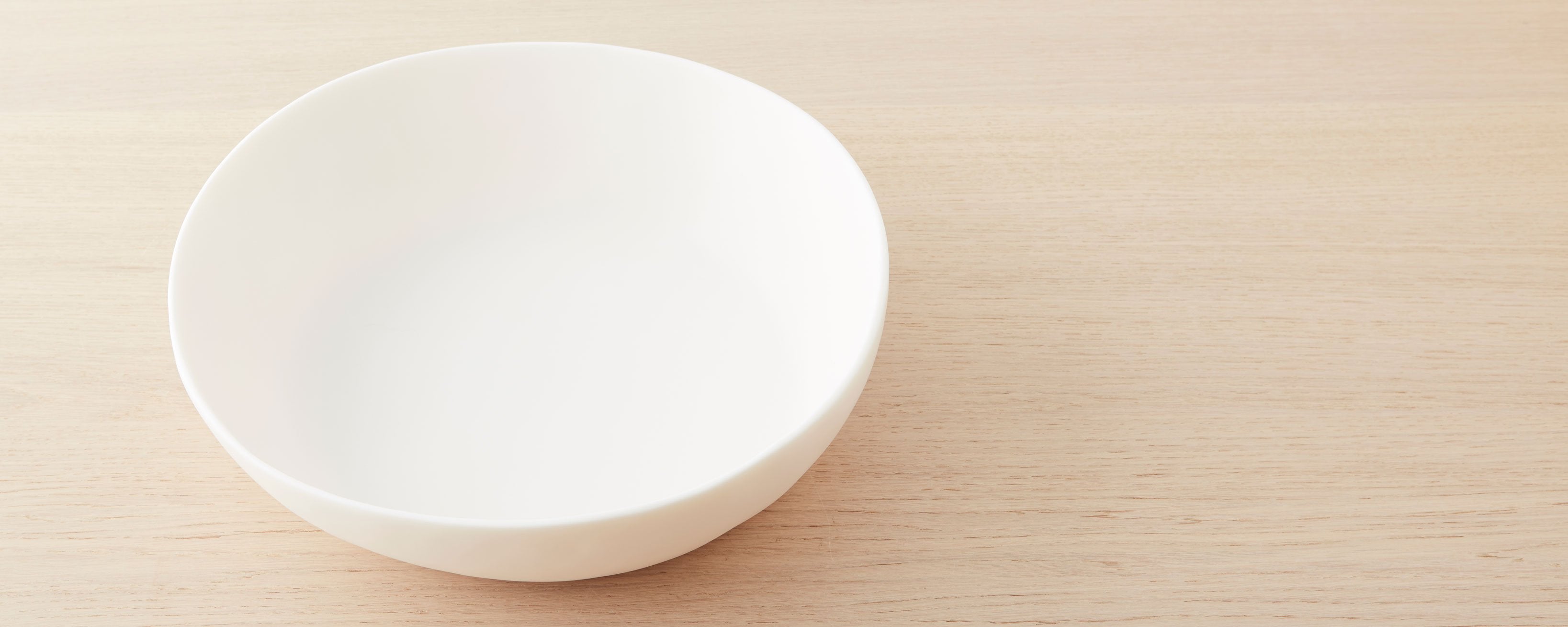 resin wide bowl large, white