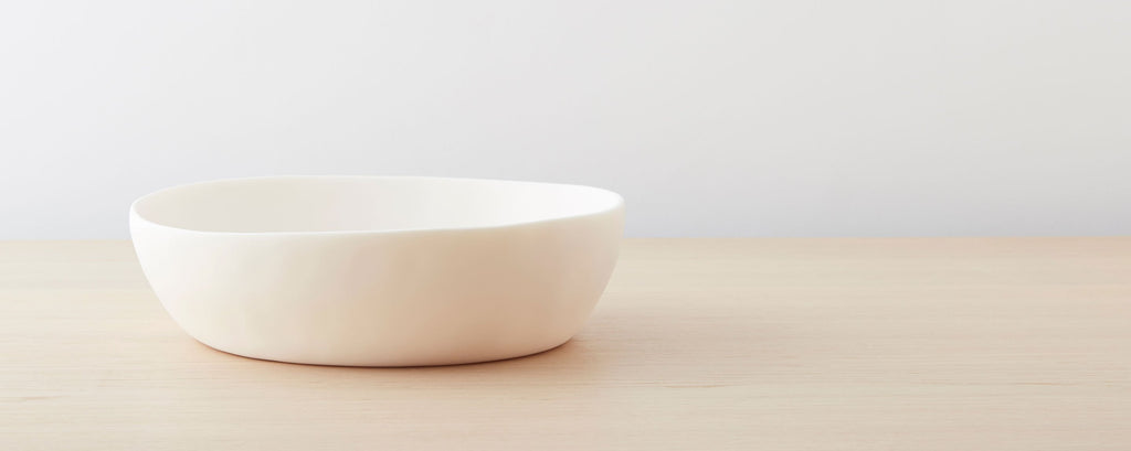 resin wide bowl large, black